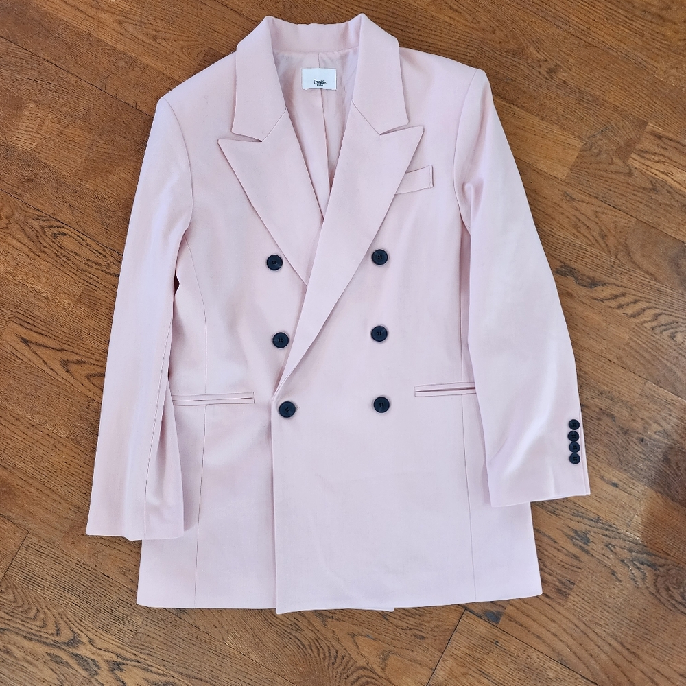 Frankie Shop Julie Blazer In Pink Size Small